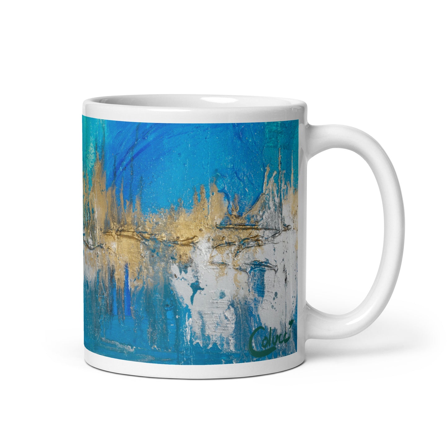 Tasse blanche brillante Colucci Reef